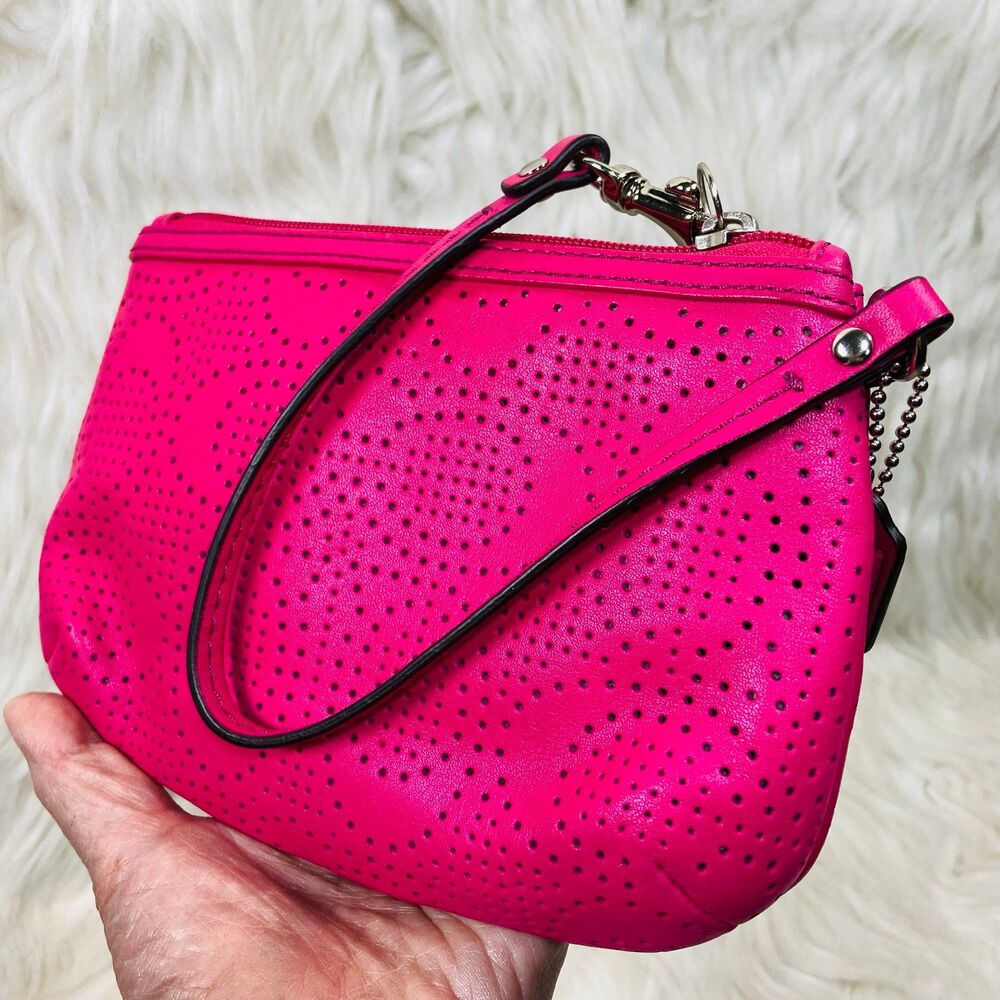 Magenta Coach wristlet - Picture 8 of 11